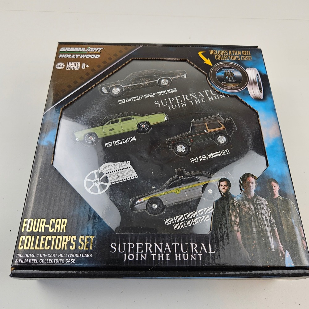 Supernatural Join the Hunt 4 1/64‎ Scale Cars Collector's Set Greenlight